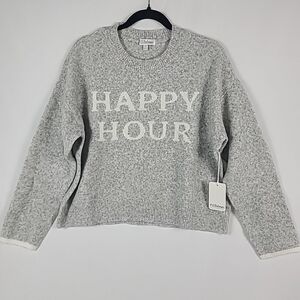 PJ Salvage Gray 'Happy Hour' Pullover Sweater